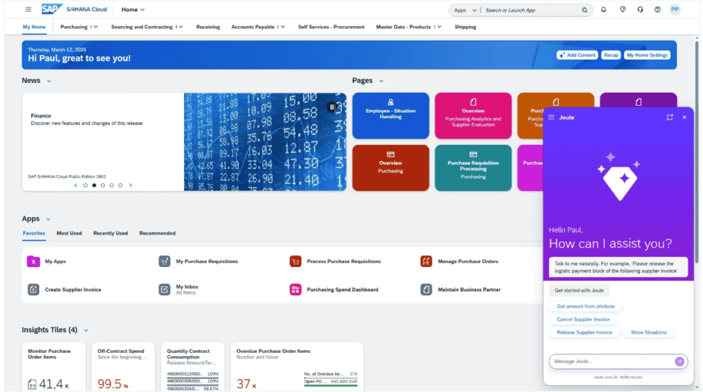 SAP GROW is your entry point to SAP Cloud ERP applications across finance